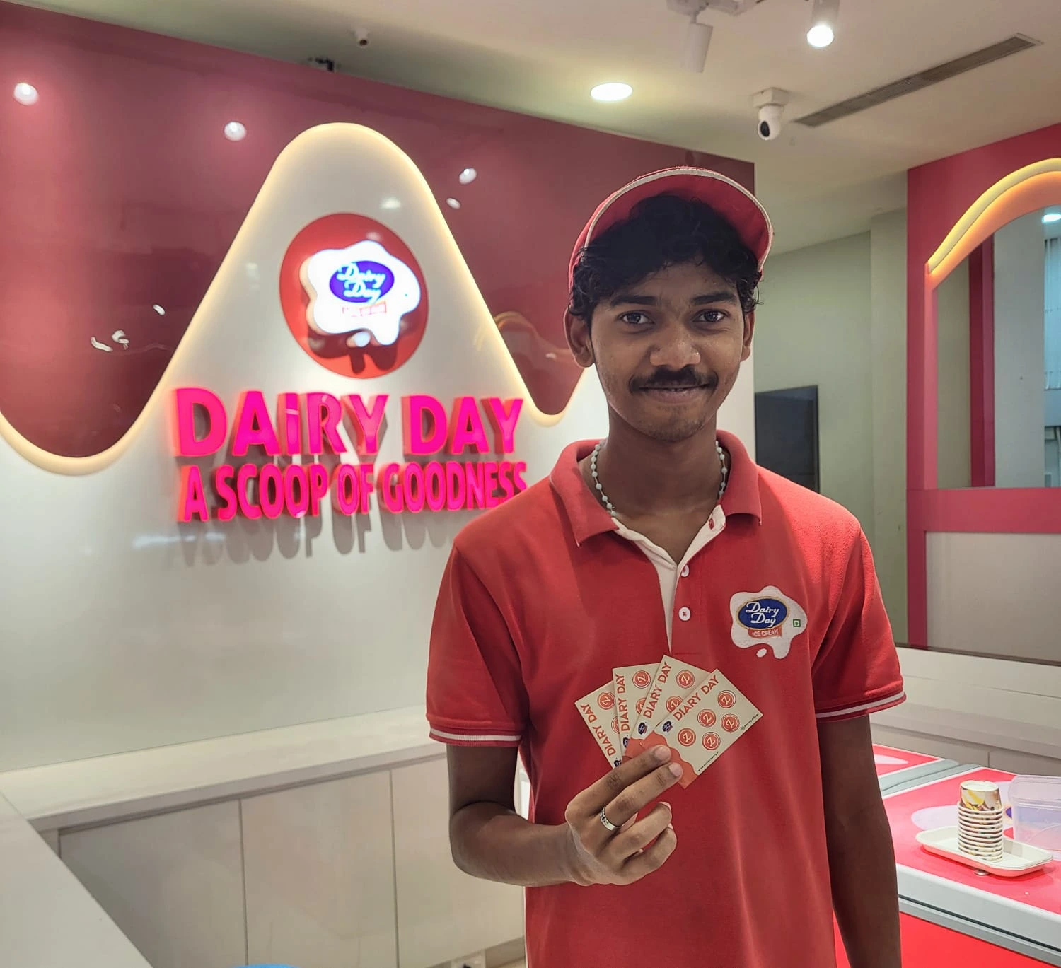 Restaurant owner using digital tools